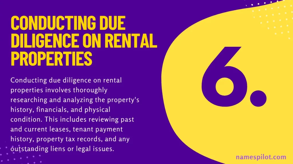 Conducting Due Diligence on Rental Properties