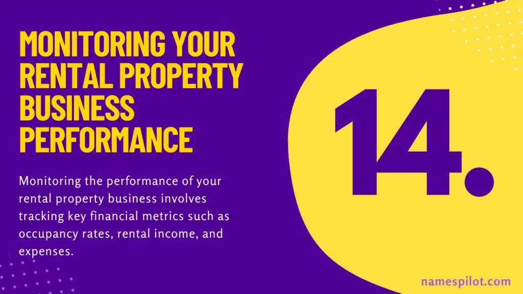 Monitoring Your Rental Property Business Performance
